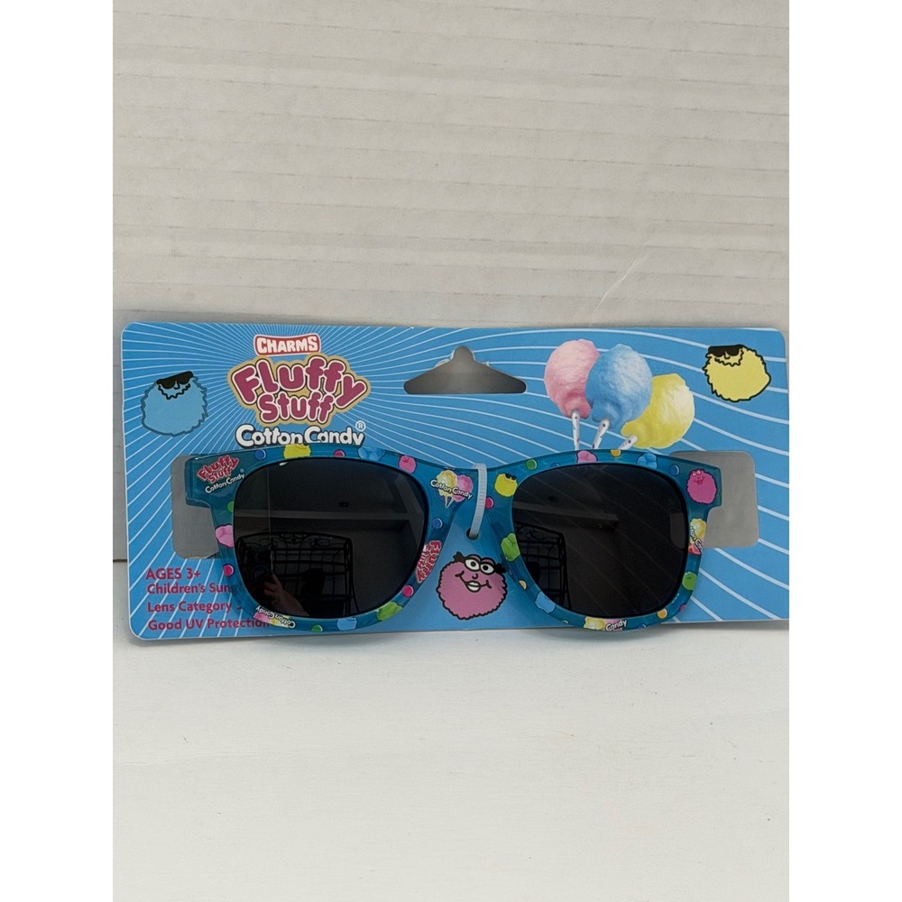Charms Fluffy Stuff Cotton Candy Childrens Sunglasses Blue UV Protection Ages 3+